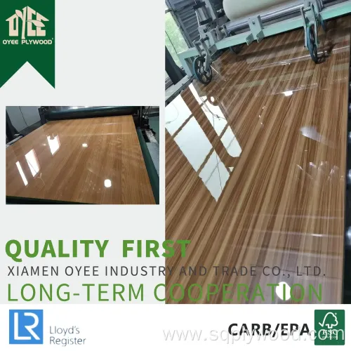 Fabricado En China 18mm Laminated/Melamine Plywood with Wood Grain for Cabinet
